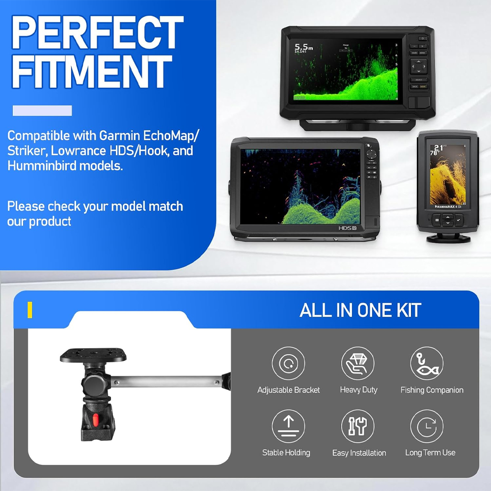 قطعة غيار لحامل جهاز تحديد موا - مراجعة Fish Finder Mount وسعره