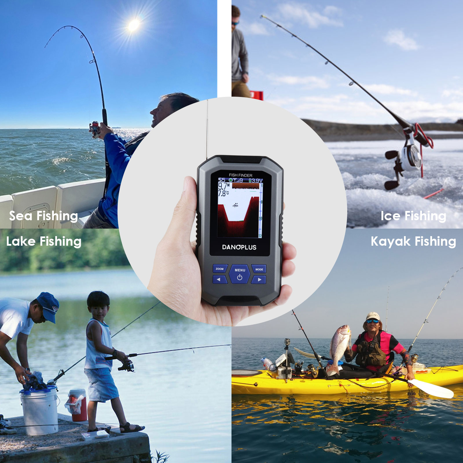 جهاز استشعار السونار اللاسلكي  - مراجعة Fish Finder وسعره