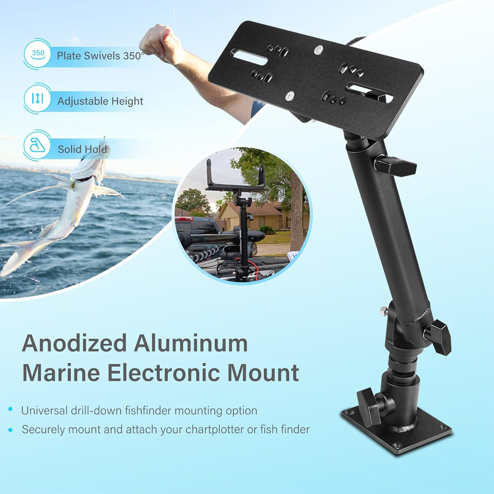 حامل عالمي لأجهزة تحديد مواقع  - مراجعة Fish Finder Mount وسعره