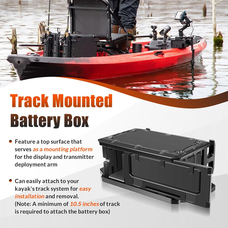صندوق بطارية مثبت على المسار ل - مراجعة Fish Finder Mount وسعره
